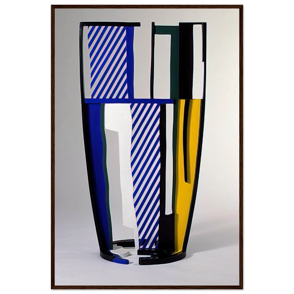 GLASS IV 1977 Framed Poster | Roy Lichtenstein Framed Prints Wall Art | Roy Lichtenstein Shop