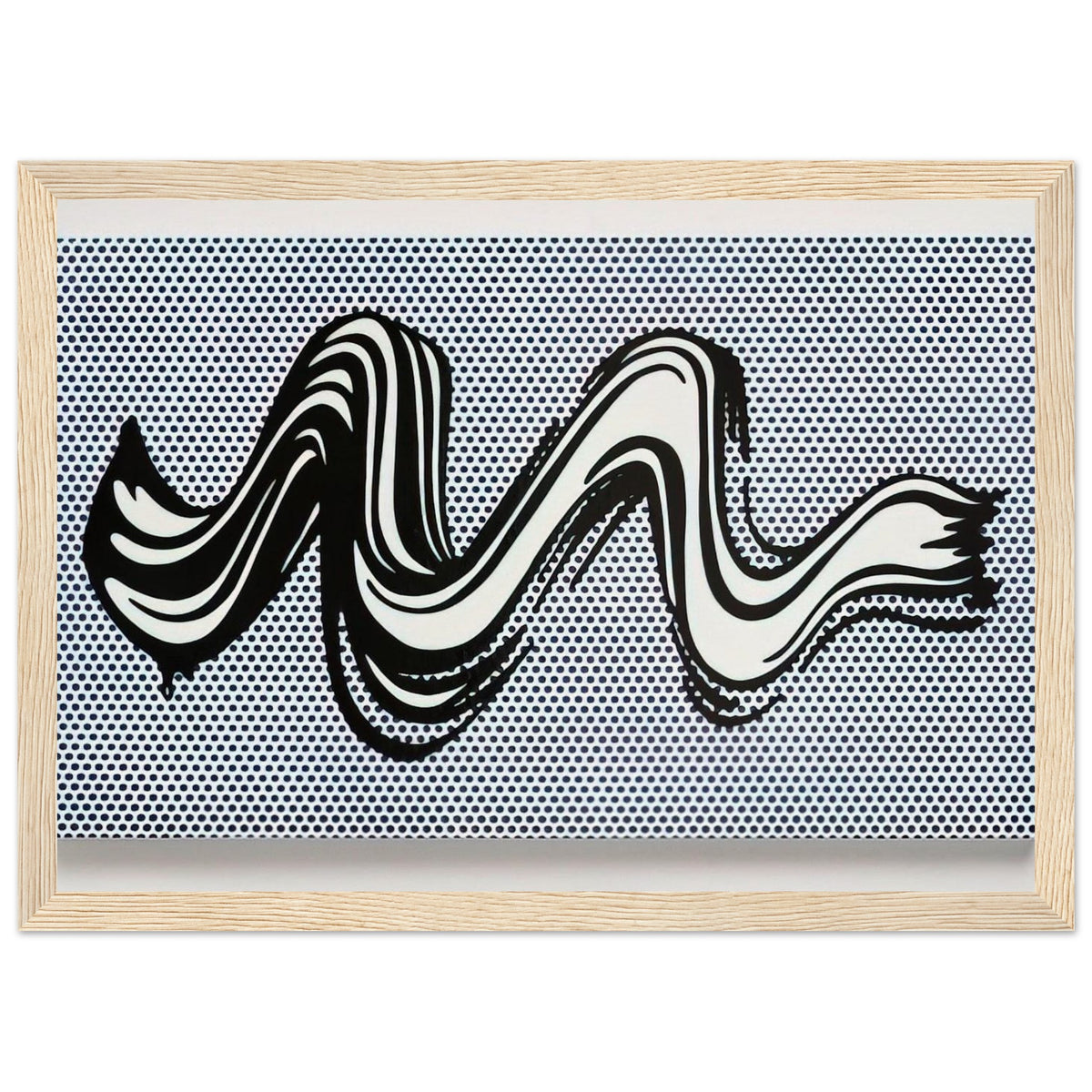 BRUSHSTROKE 1965 Framed Poster | Roy Lichtenstein Framed Prints Wall Art | Roy Lichtenstein Shop