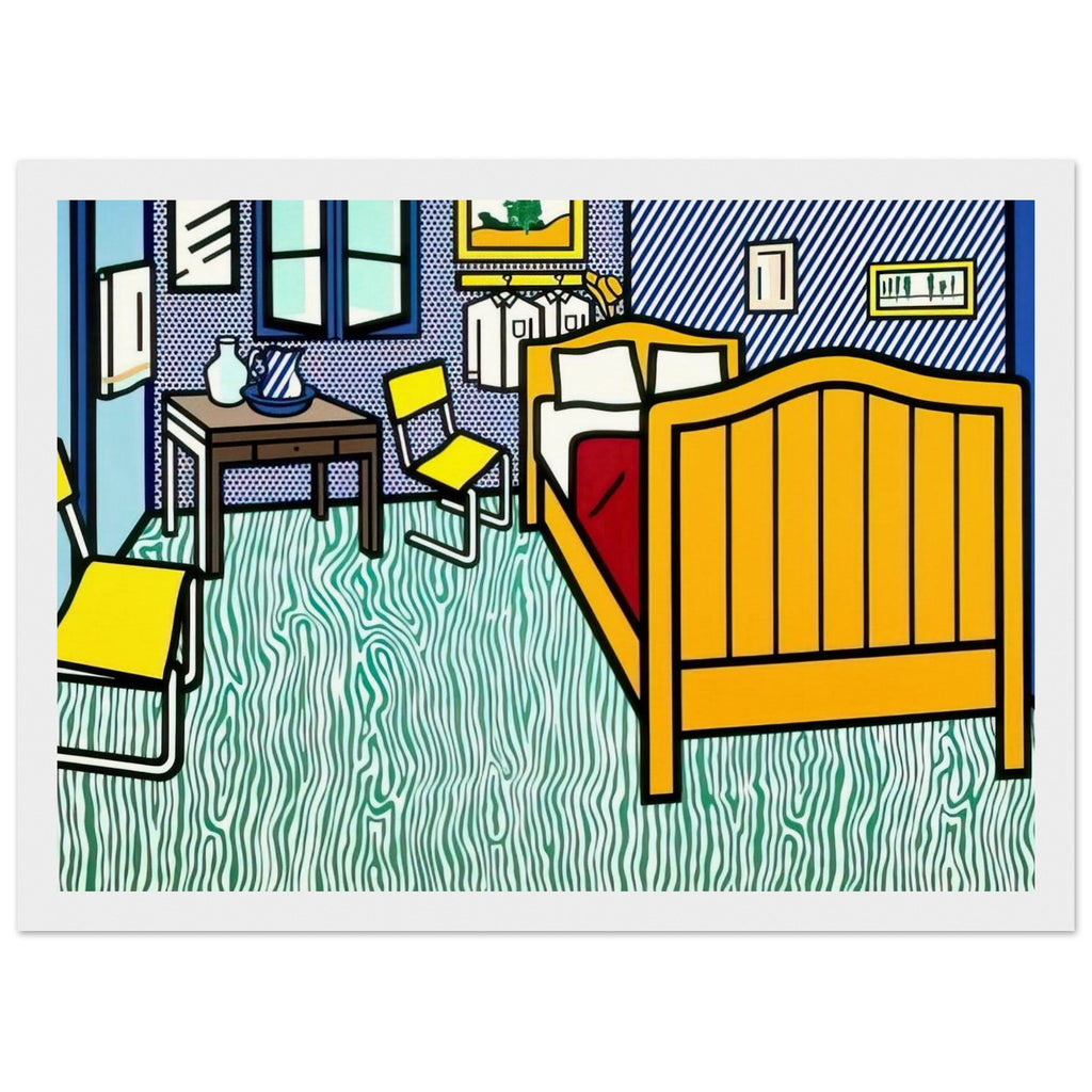 BEDROOM AT ARLES 1992 Framed Poster | Roy Lichtenstein Framed Prints Wall Art | Roy Lichtenstein Shop