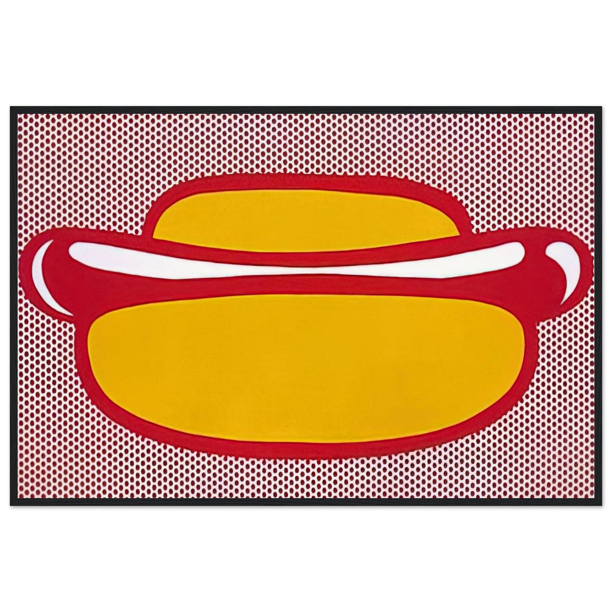 HOT DOG 1964 Framed Poster | Roy Lichtenstein Framed Prints Wall Art | Roy Lichtenstein Shop