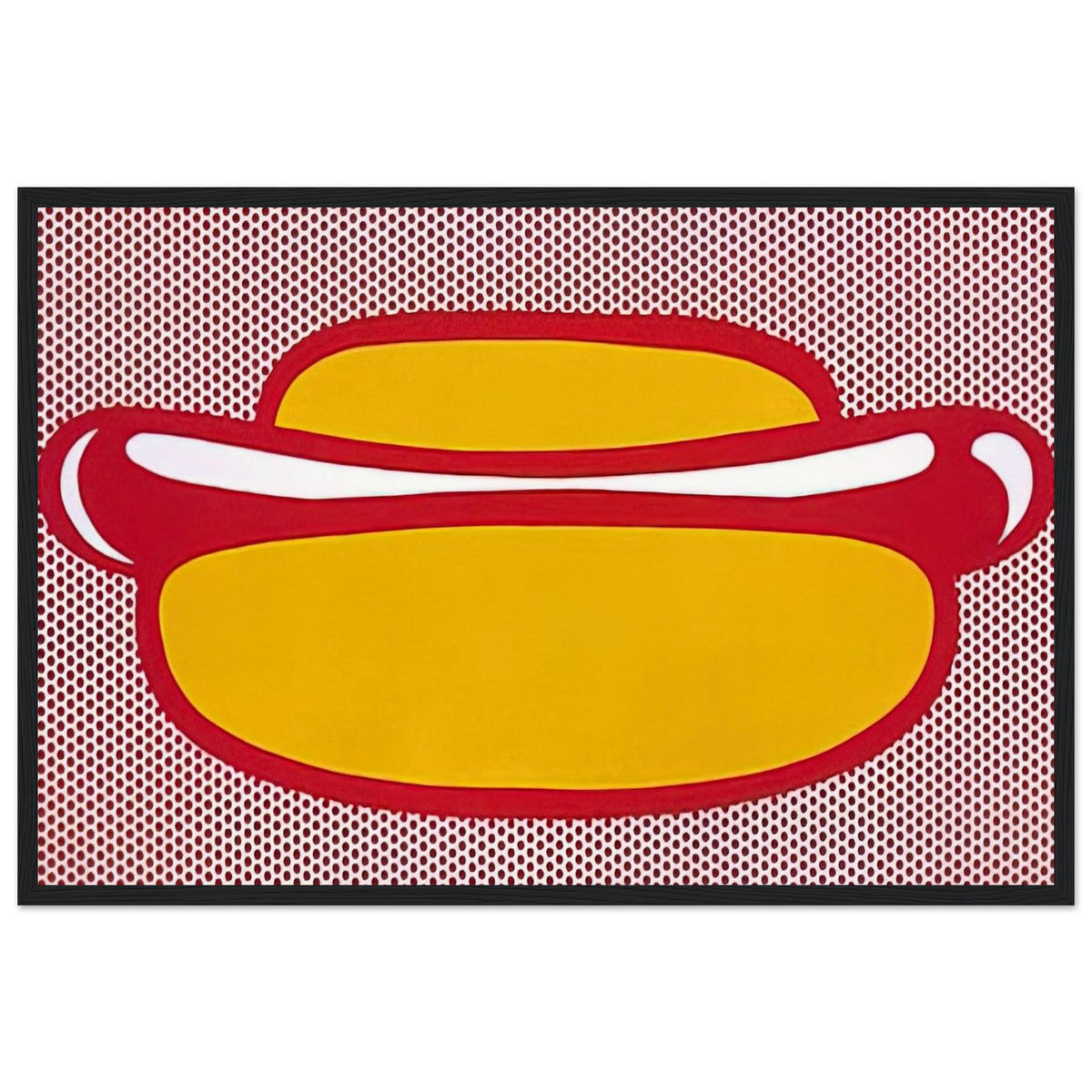 HOT DOG 1964 Framed Poster | Roy Lichtenstein Framed Prints Wall Art | Roy Lichtenstein Shop