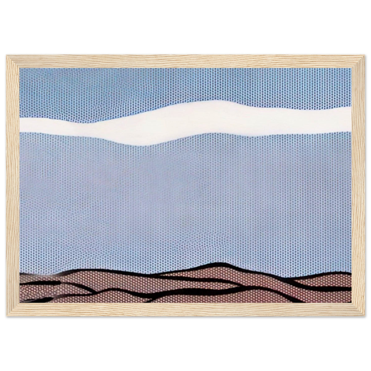 LANDSCAPE 1964 Framed Poster | Roy Lichtenstein Framed Prints Wall Art | Roy Lichtenstein Shop