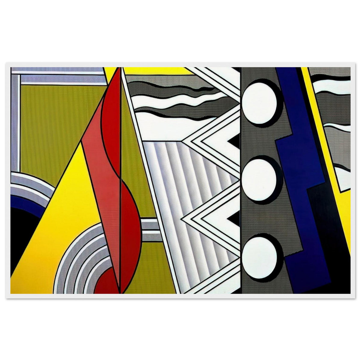 MODERN PAINTING WITH CLEF 1967 Framed Poster | Roy Lichtenstein Framed Prints Wall Art | Roy Lichtenstein Shop