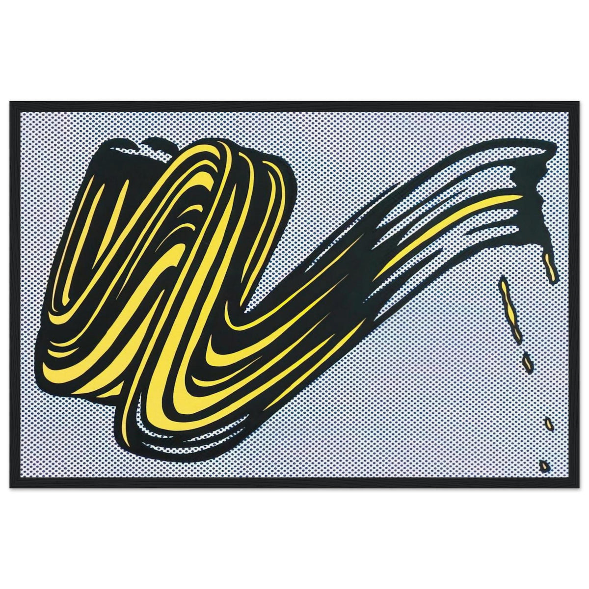 BRUSHSTROKE 1965 0 Framed Poster | Roy Lichtenstein Framed Prints Wall Art | Roy Lichtenstein Shop