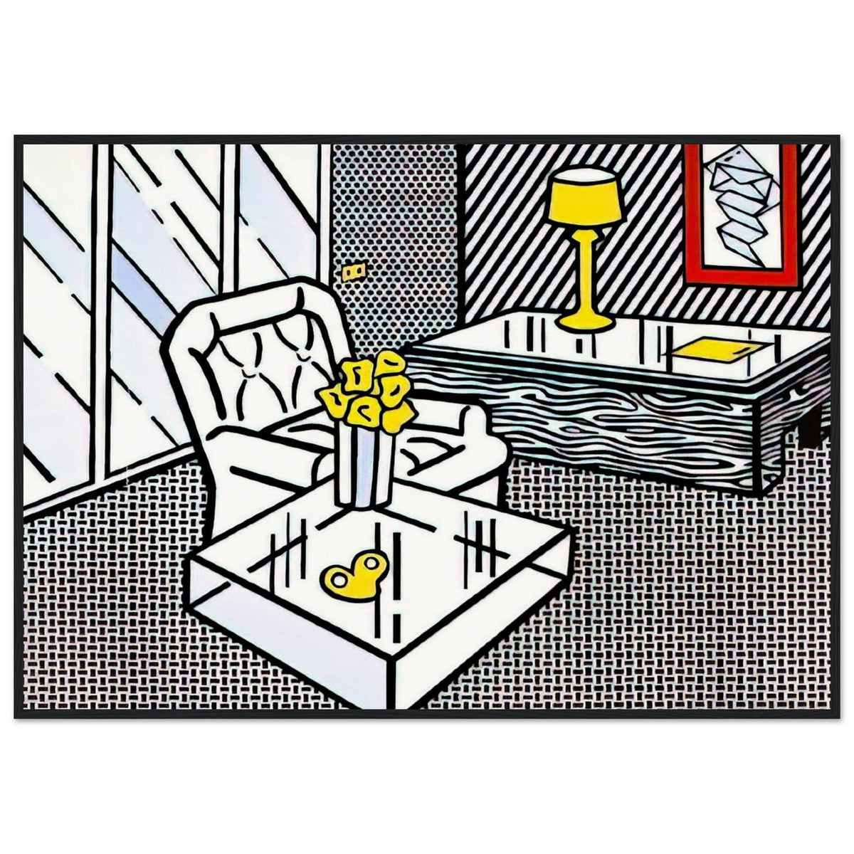 THE DEN 1990 Framed Poster | Roy Lichtenstein Framed Prints Wall Art | Roy Lichtenstein Shop