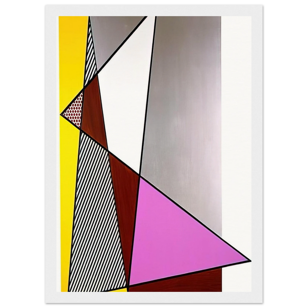 IMPERFECT PAINTING 1986 Framed Poster | Roy Lichtenstein Framed Prints Wall Art | Roy Lichtenstein Shop