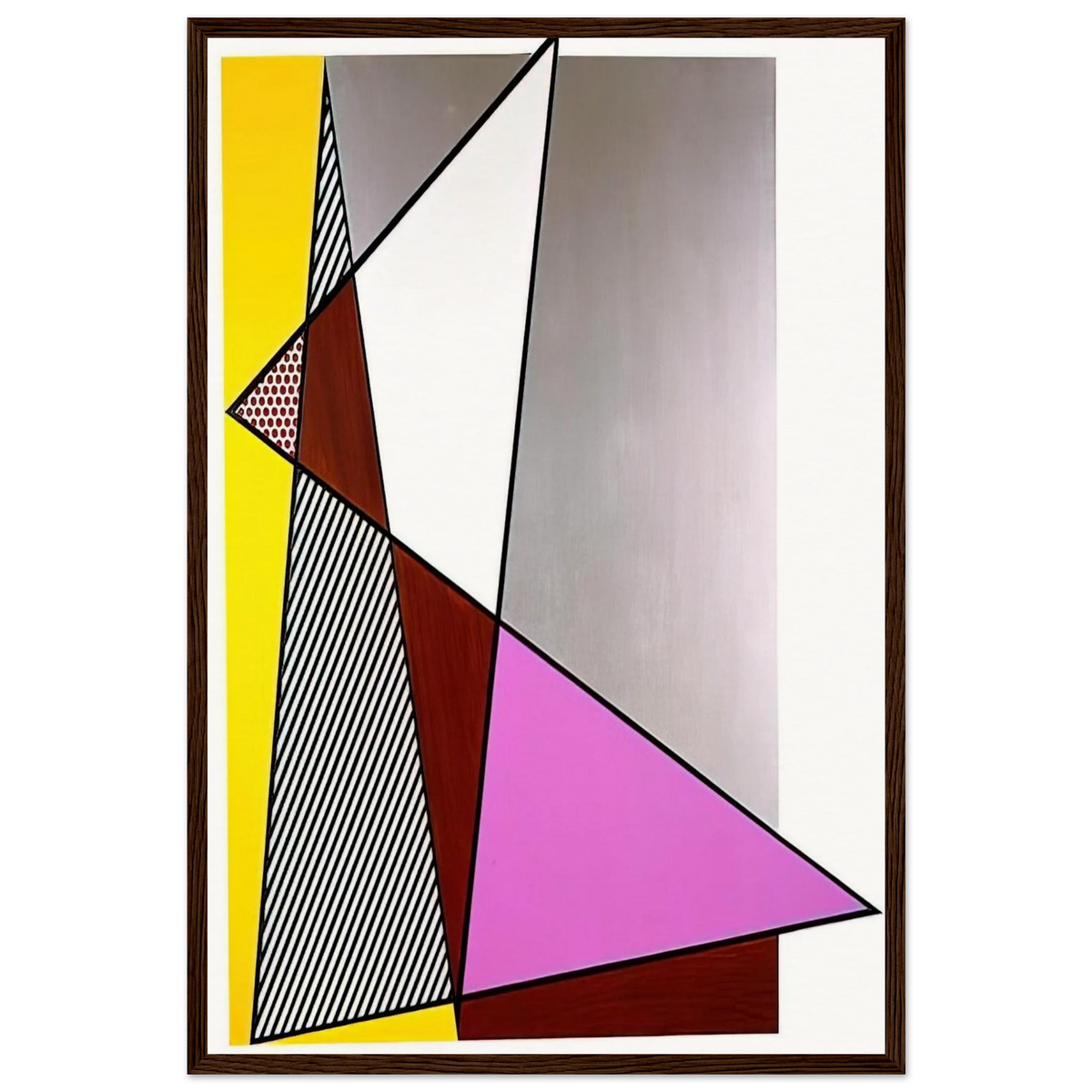 IMPERFECT PAINTING 1986 Framed Poster | Roy Lichtenstein Framed Prints Wall Art | Roy Lichtenstein Shop