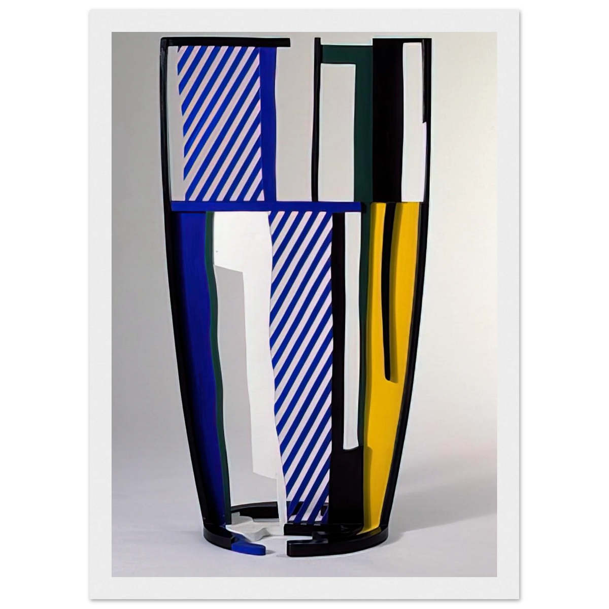 GLASS IV 1977 Framed Poster | Roy Lichtenstein Framed Prints Wall Art | Roy Lichtenstein Shop