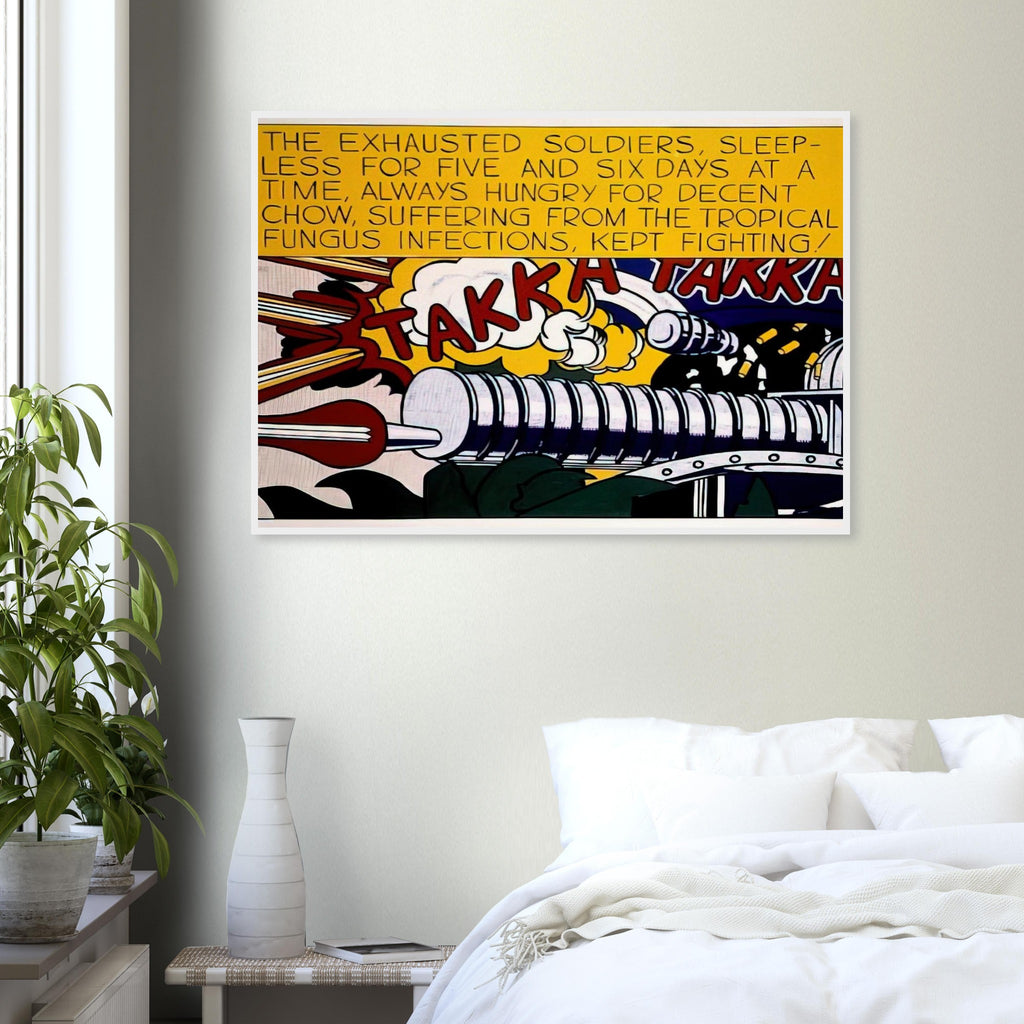 TAKKA TAKKA 1962 Framed Poster | Roy Lichtenstein Framed Prints Wall Art | Roy Lichtenstein Shop