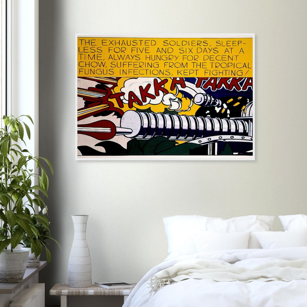TAKKA TAKKA 1962 Framed Poster | Roy Lichtenstein Framed Prints Wall Art | Roy Lichtenstein Shop