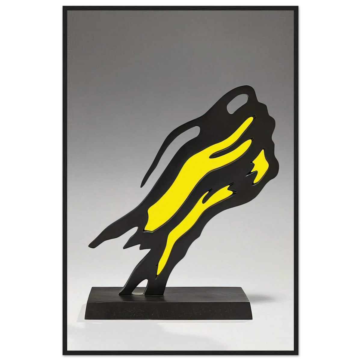 WEISMAN AWARD YELLOW BRUSHSTROKE 1991 Framed Poster | Roy Lichtenstein Framed Prints Wall Art | Roy Lichtenstein Shop