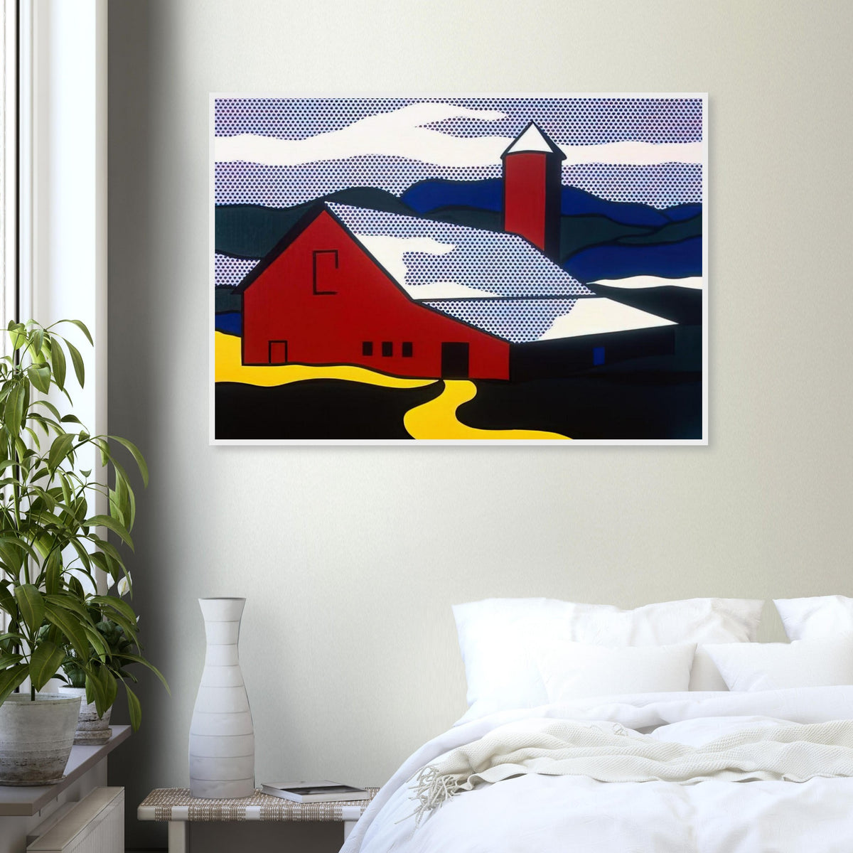 RED BARN II 1969 Framed Poster | Roy Lichtenstein Framed Prints Wall Art | Roy Lichtenstein Shop