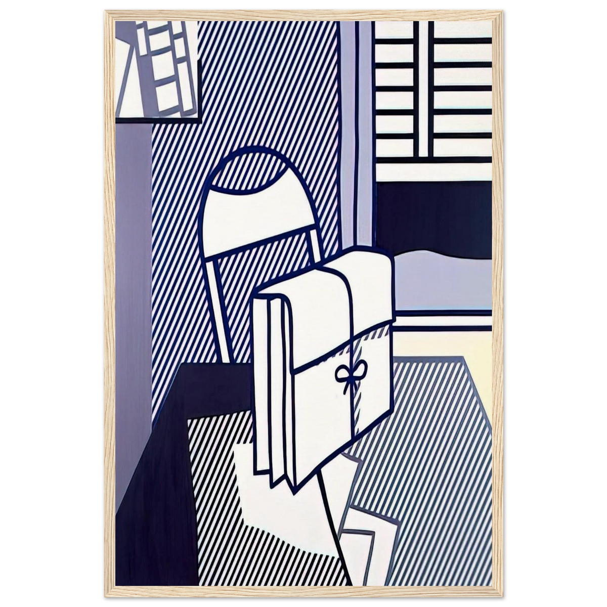 STILL LIFE WITH DOSSIER 1976 Framed Poster | Roy Lichtenstein Framed Prints Wall Art | Roy Lichtenstein Shop