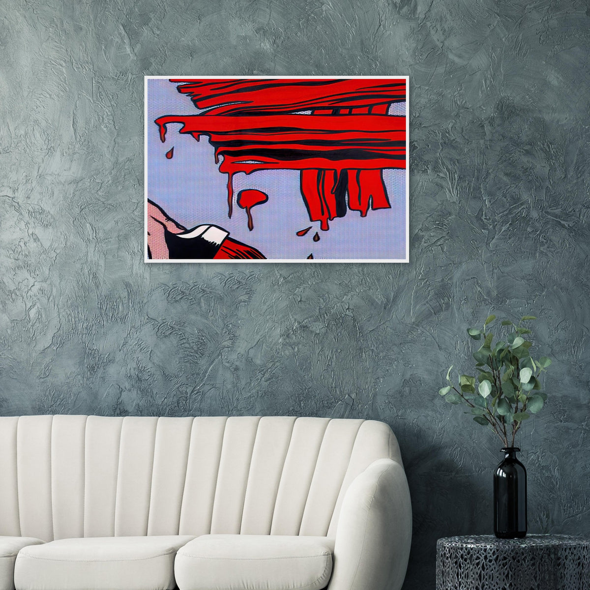 BRUSHSTROKES 1965 Framed Poster | Roy Lichtenstein Framed Prints Wall Art | Roy Lichtenstein Shop