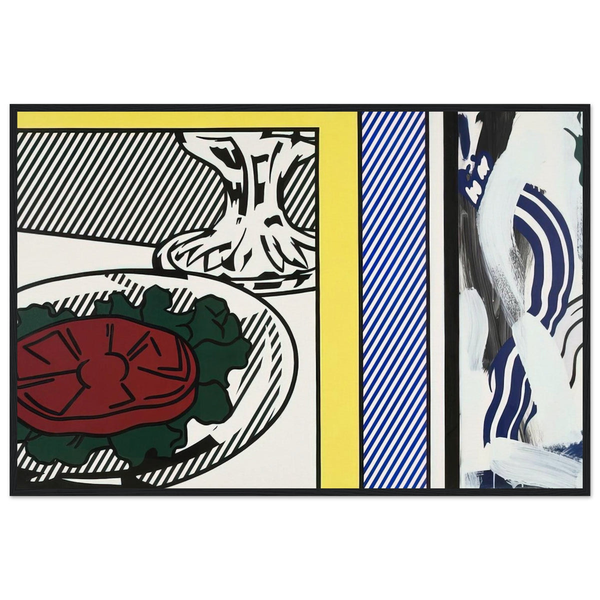 TOMATO AND ABSTRACTION 1982 Framed Poster | Roy Lichtenstein Framed Prints Wall Art | Roy Lichtenstein Shop