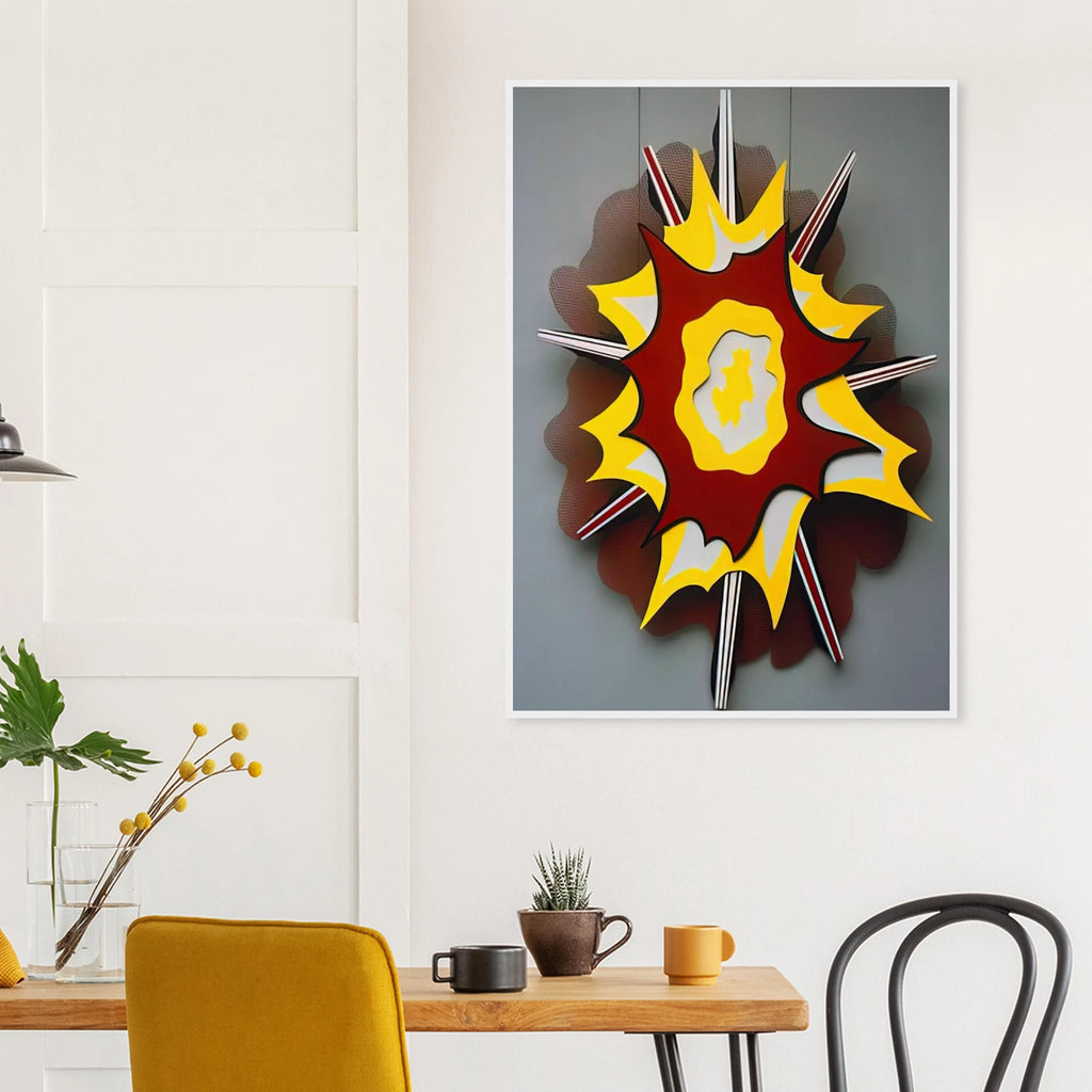 EXPLOSION I 1965 Framed Poster | Roy Lichtenstein Framed Prints Wall Art | Roy Lichtenstein Shop