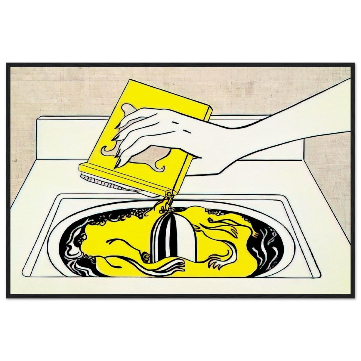 WASHING MACHINE 1961 Framed Poster | Roy Lichtenstein Framed Prints Wall Art | Roy Lichtenstein Shop