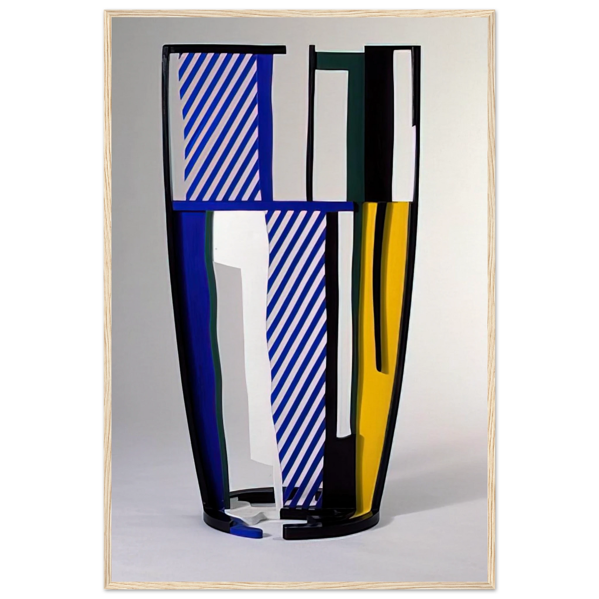 GLASS IV 1977 Framed Poster | Roy Lichtenstein Framed Prints Wall Art | Roy Lichtenstein Shop