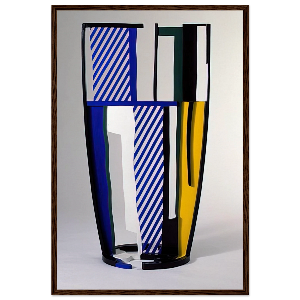 GLASS IV 1977 Framed Poster | Roy Lichtenstein Framed Prints Wall Art | Roy Lichtenstein Shop