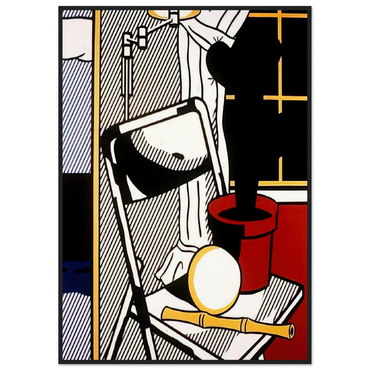 INTERIOR WITH CACTUS 1978 Framed Poster | Roy Lichtenstein Framed Prints Wall Art | Roy Lichtenstein Shop