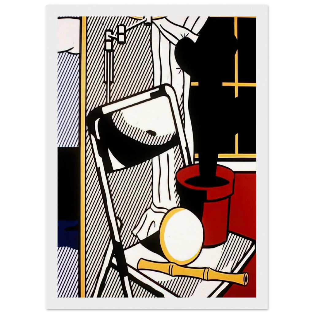 INTERIOR WITH CACTUS 1978 Framed Poster | Roy Lichtenstein Framed Prints Wall Art | Roy Lichtenstein Shop