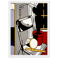 INTERIOR WITH CACTUS 1978 Framed Poster | Roy Lichtenstein Framed Prints Wall Art | Roy Lichtenstein Shop