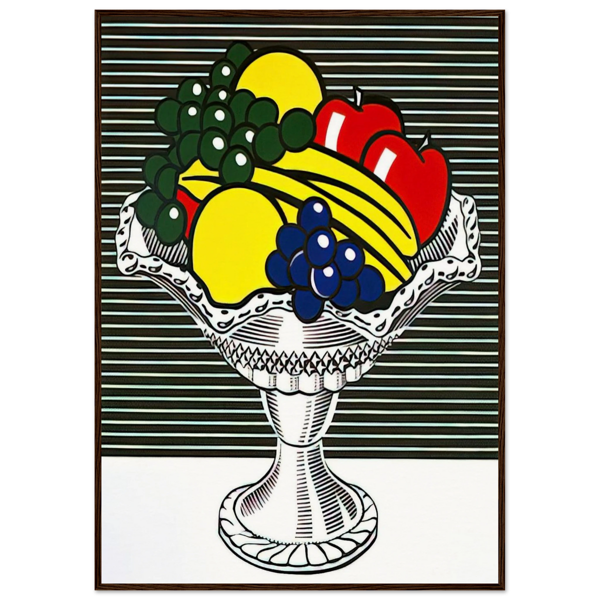 STILL LIFE WITH CRYSTAL BOWL 1973 Framed Poster | Roy Lichtenstein Framed Prints Wall Art | Roy Lichtenstein Shop