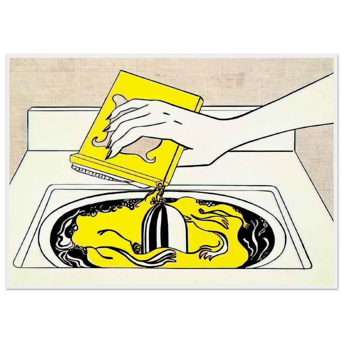 WASHING MACHINE 1961 Framed Poster | Roy Lichtenstein Framed Prints Wall Art | Roy Lichtenstein Shop