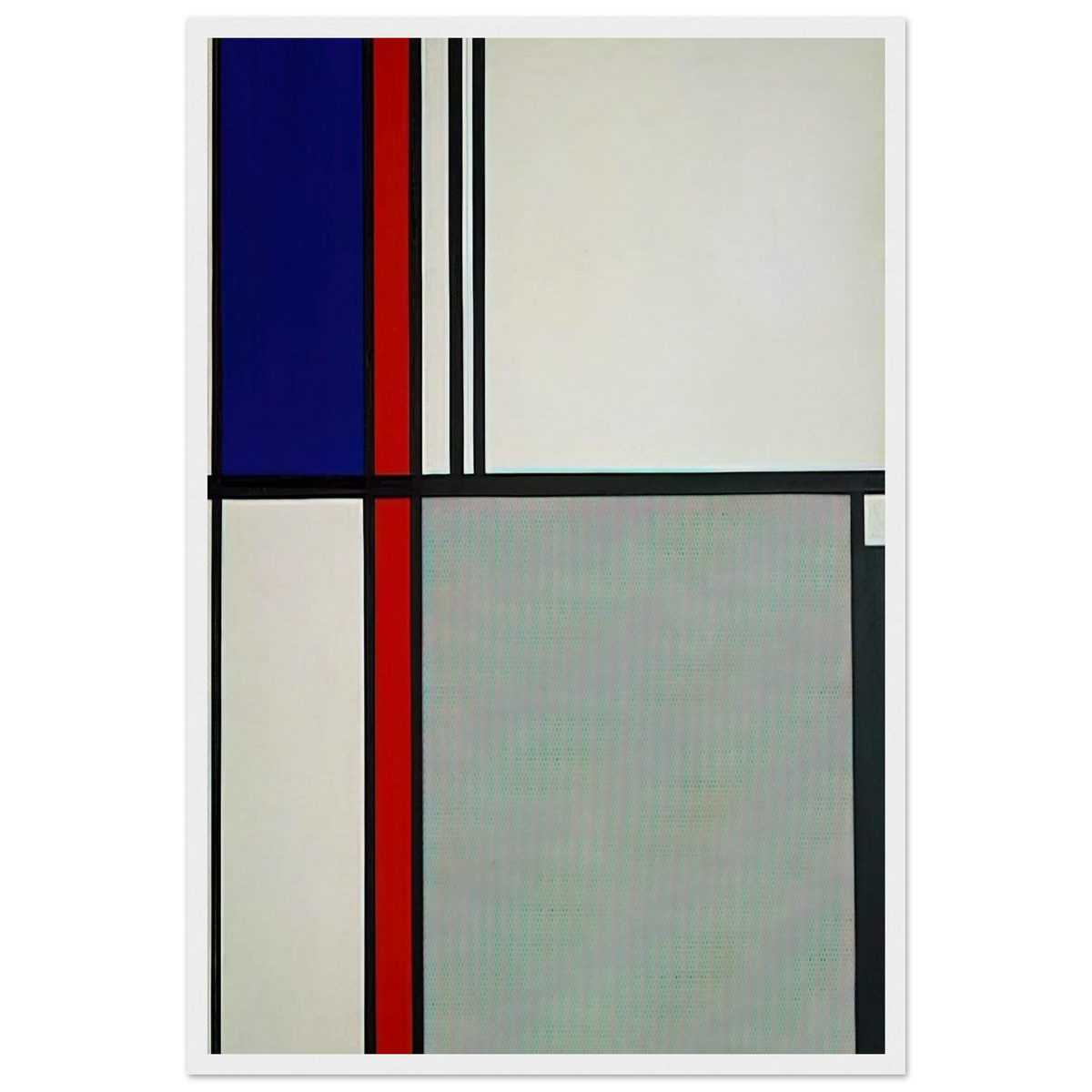 NONOBJECTIVE II 1964 Framed Poster | Roy Lichtenstein Framed Prints Wall Art | Roy Lichtenstein Shop