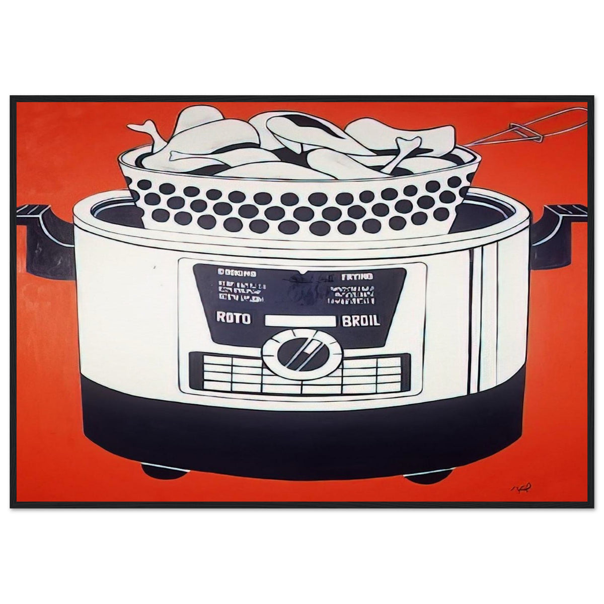 ROTO BROIL 1961 Framed Poster | Roy Lichtenstein Framed Prints Wall Art | Roy Lichtenstein Shop