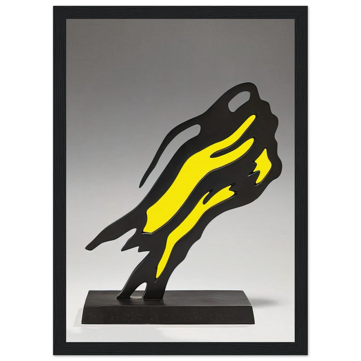 WEISMAN AWARD YELLOW BRUSHSTROKE 1991 Framed Poster | Roy Lichtenstein Framed Prints Wall Art | Roy Lichtenstein Shop