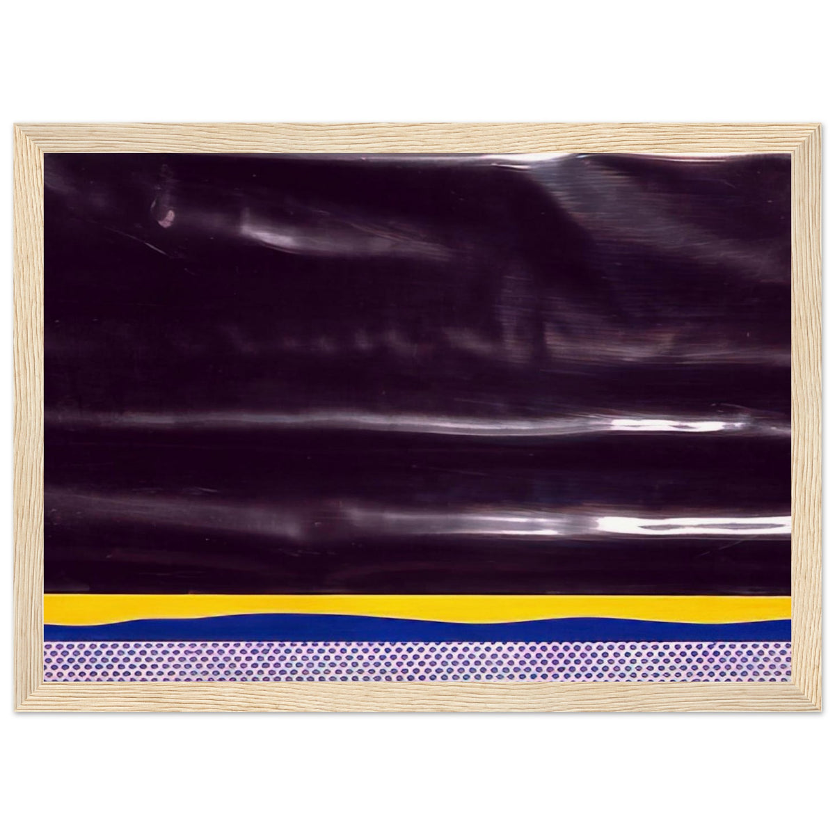 YELLOW LANDSCAPE 1965 Framed Poster | Roy Lichtenstein Framed Prints Wall Art | Roy Lichtenstein Shop