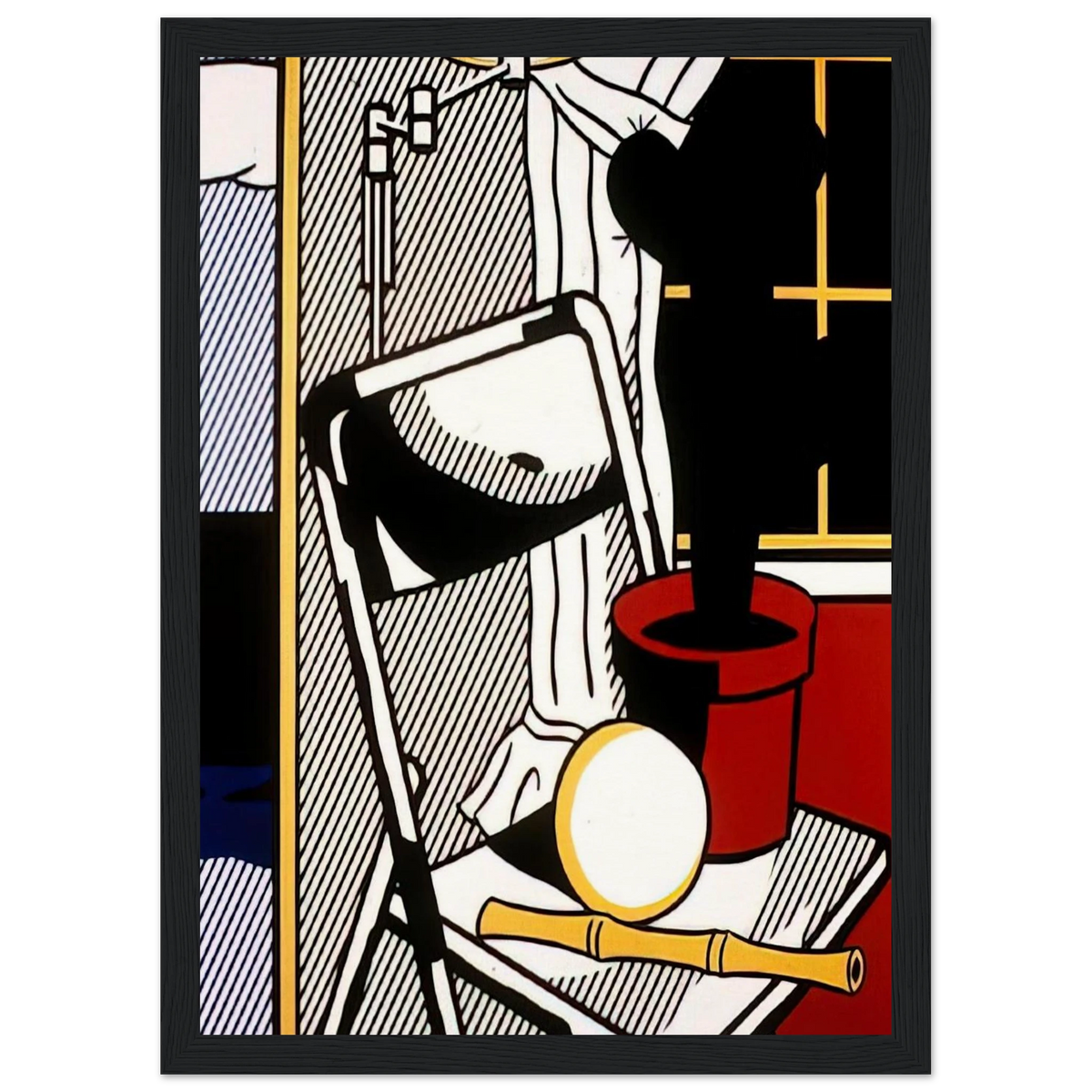 INTERIOR WITH CACTUS 1978 Framed Poster | Roy Lichtenstein Framed Prints Wall Art | Roy Lichtenstein Shop