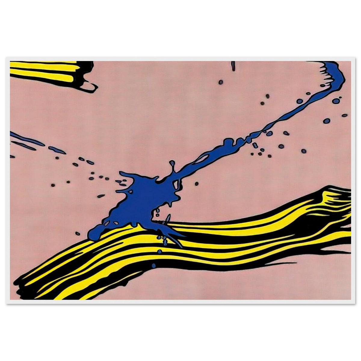 BRUSHSTROKE WITH SPATTER 1966 Framed Poster | Roy Lichtenstein Framed Prints Wall Art | Roy Lichtenstein Shop
