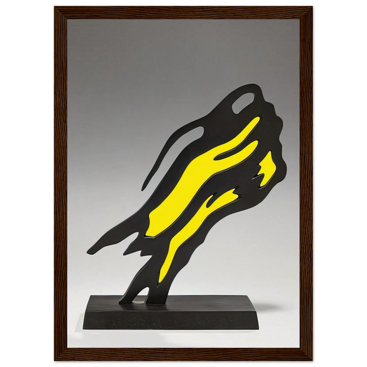 WEISMAN AWARD YELLOW BRUSHSTROKE 1991 Framed Poster | Roy Lichtenstein Framed Prints Wall Art | Roy Lichtenstein Shop