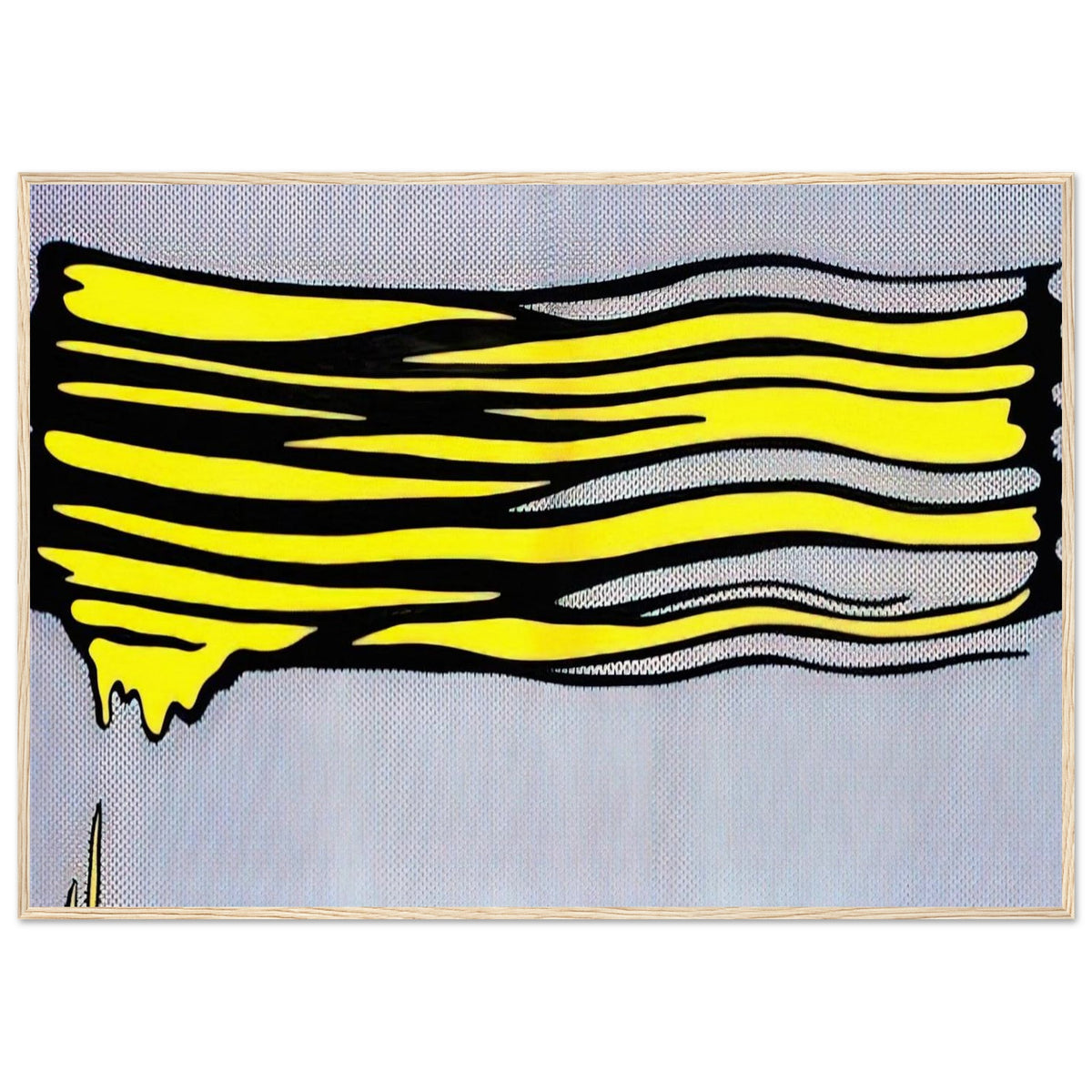 YELLOW BRUSHSTROKE II 1965 Framed Poster | Roy Lichtenstein Framed Prints Wall Art | Roy Lichtenstein Shop