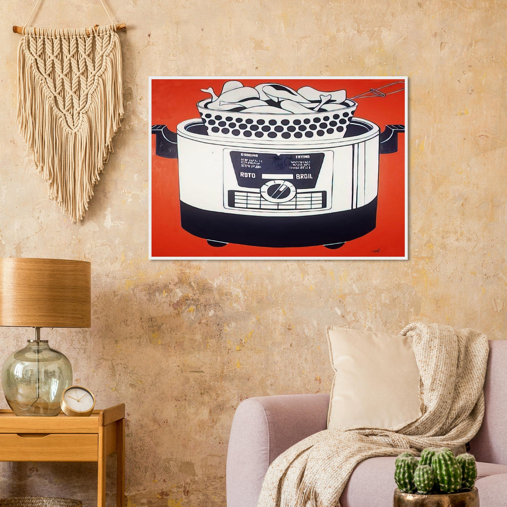 ROTO BROIL 1961 Framed Poster | Roy Lichtenstein Framed Prints Wall Art | Roy Lichtenstein Shop