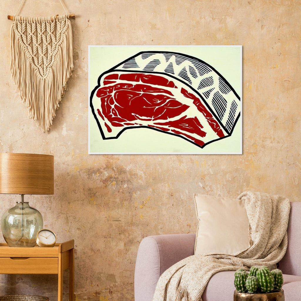 STANDING RIB 1962 Framed Poster | Roy Lichtenstein Framed Prints Wall Art | Roy Lichtenstein Shop
