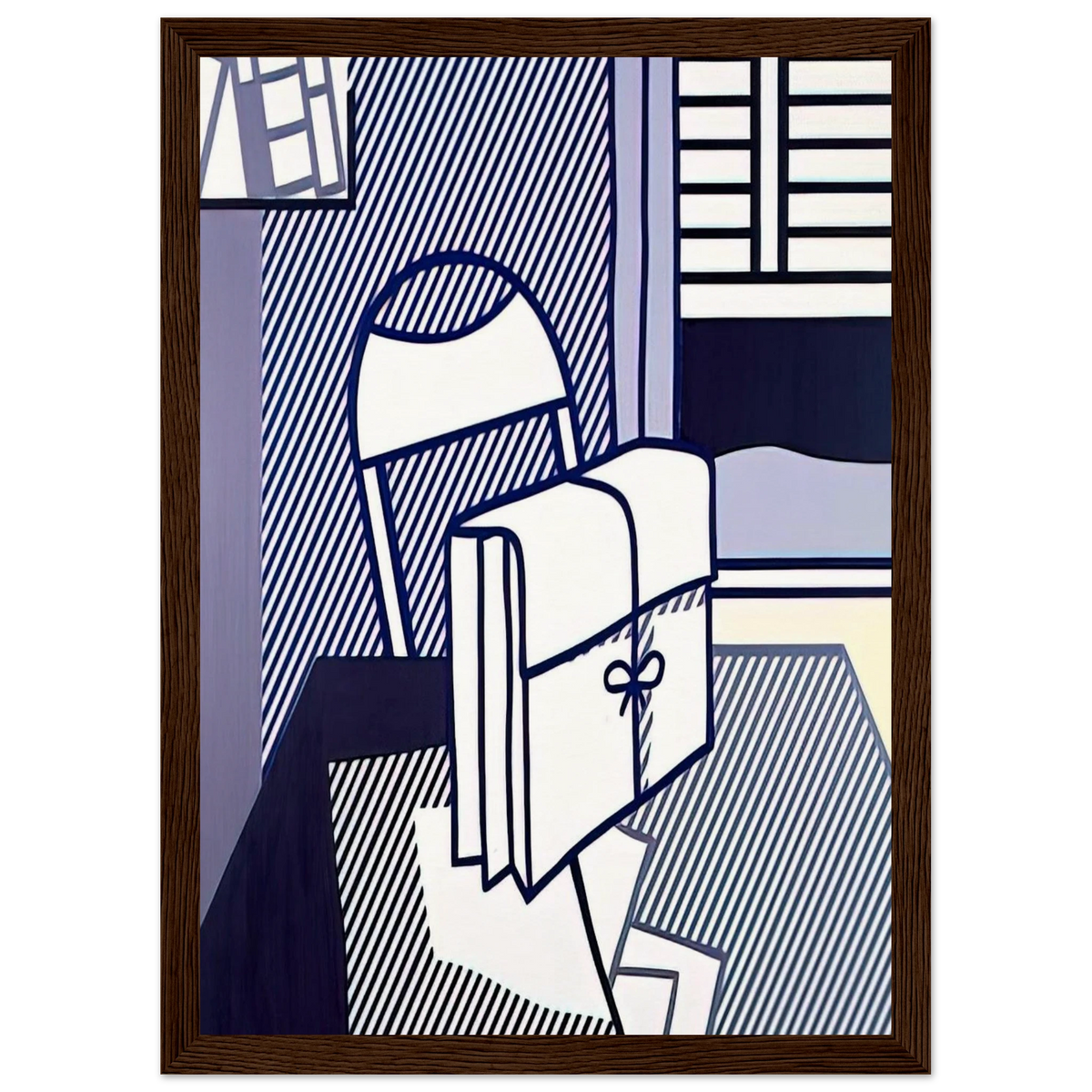STILL LIFE WITH DOSSIER 1976 Framed Poster | Roy Lichtenstein Framed Prints Wall Art | Roy Lichtenstein Shop
