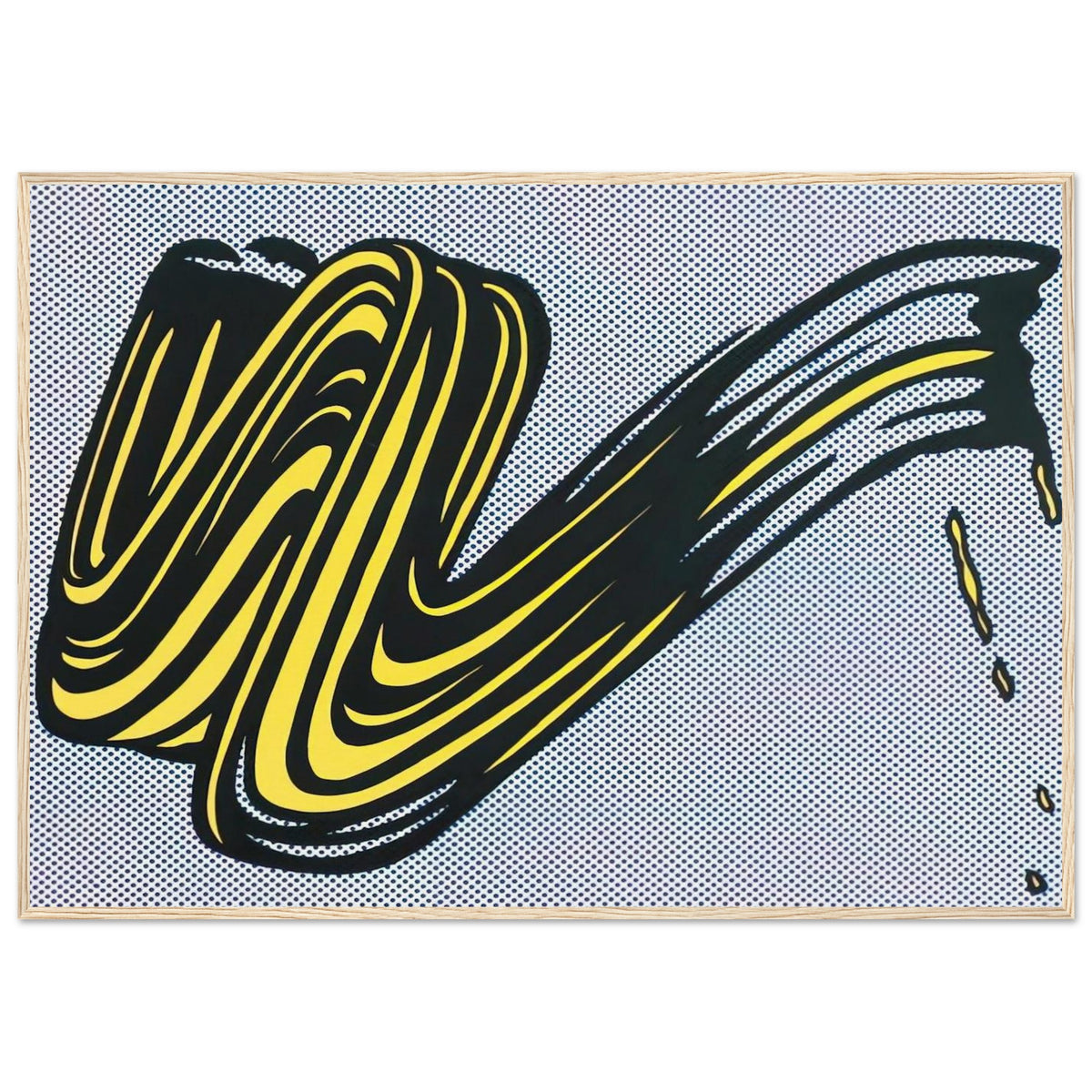 BRUSHSTROKE 1965 0 Framed Poster | Roy Lichtenstein Framed Prints Wall Art | Roy Lichtenstein Shop