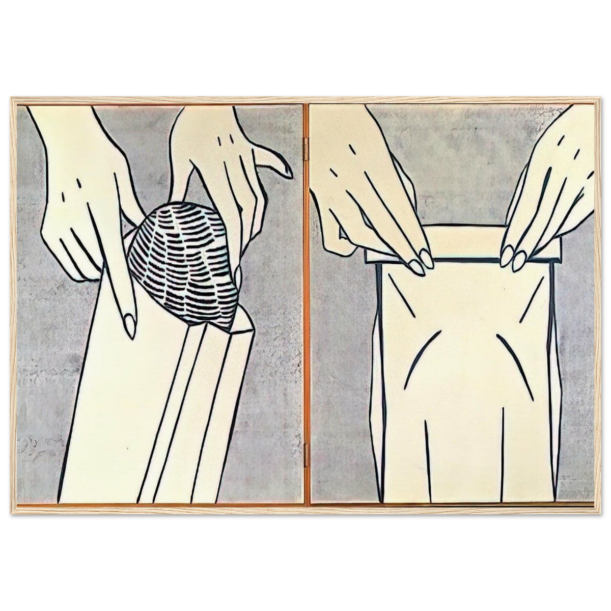 BREAD IN BAG 1961 Framed Poster | Roy Lichtenstein Framed Prints Wall Art | Roy Lichtenstein Shop