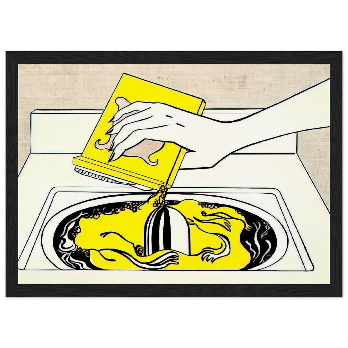 WASHING MACHINE 1961 Framed Poster | Roy Lichtenstein Framed Prints Wall Art | Roy Lichtenstein Shop