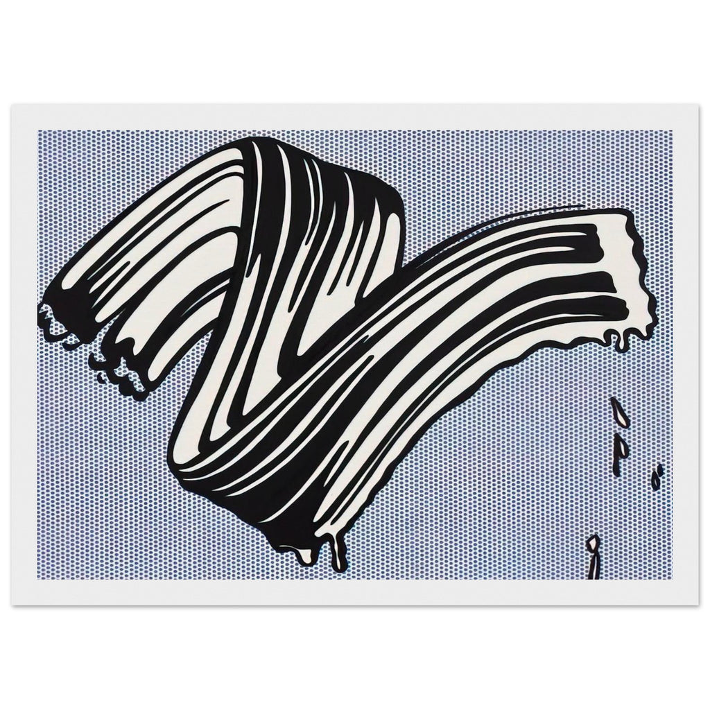 WHITE BRUSHSTROKE I 1965 Framed Poster | Roy Lichtenstein Framed Prints Wall Art | Roy Lichtenstein Shop