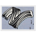 WHITE BRUSHSTROKE I 1965 Framed Poster | Roy Lichtenstein Framed Prints Wall Art | Roy Lichtenstein Shop