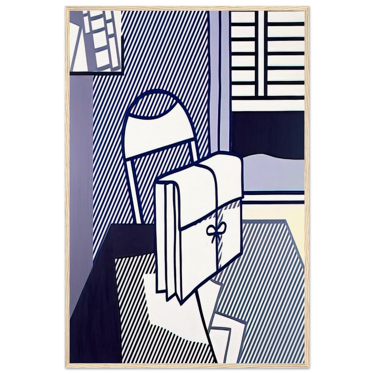 STILL LIFE WITH DOSSIER 1976 Framed Poster | Roy Lichtenstein Framed Prints Wall Art | Roy Lichtenstein Shop
