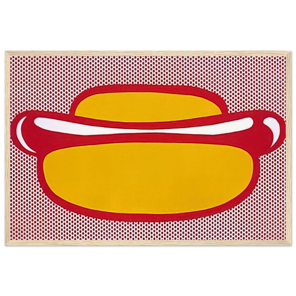 HOT DOG 1964 Framed Poster | Roy Lichtenstein Framed Prints Wall Art | Roy Lichtenstein Shop