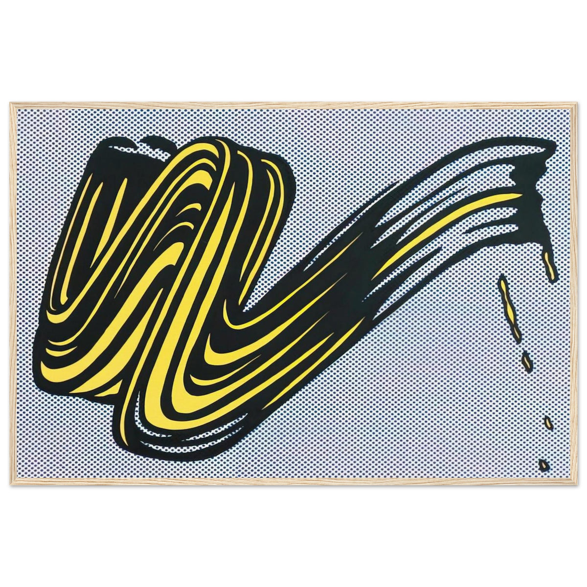 BRUSHSTROKE 1965 0 Framed Poster | Roy Lichtenstein Framed Prints Wall Art | Roy Lichtenstein Shop
