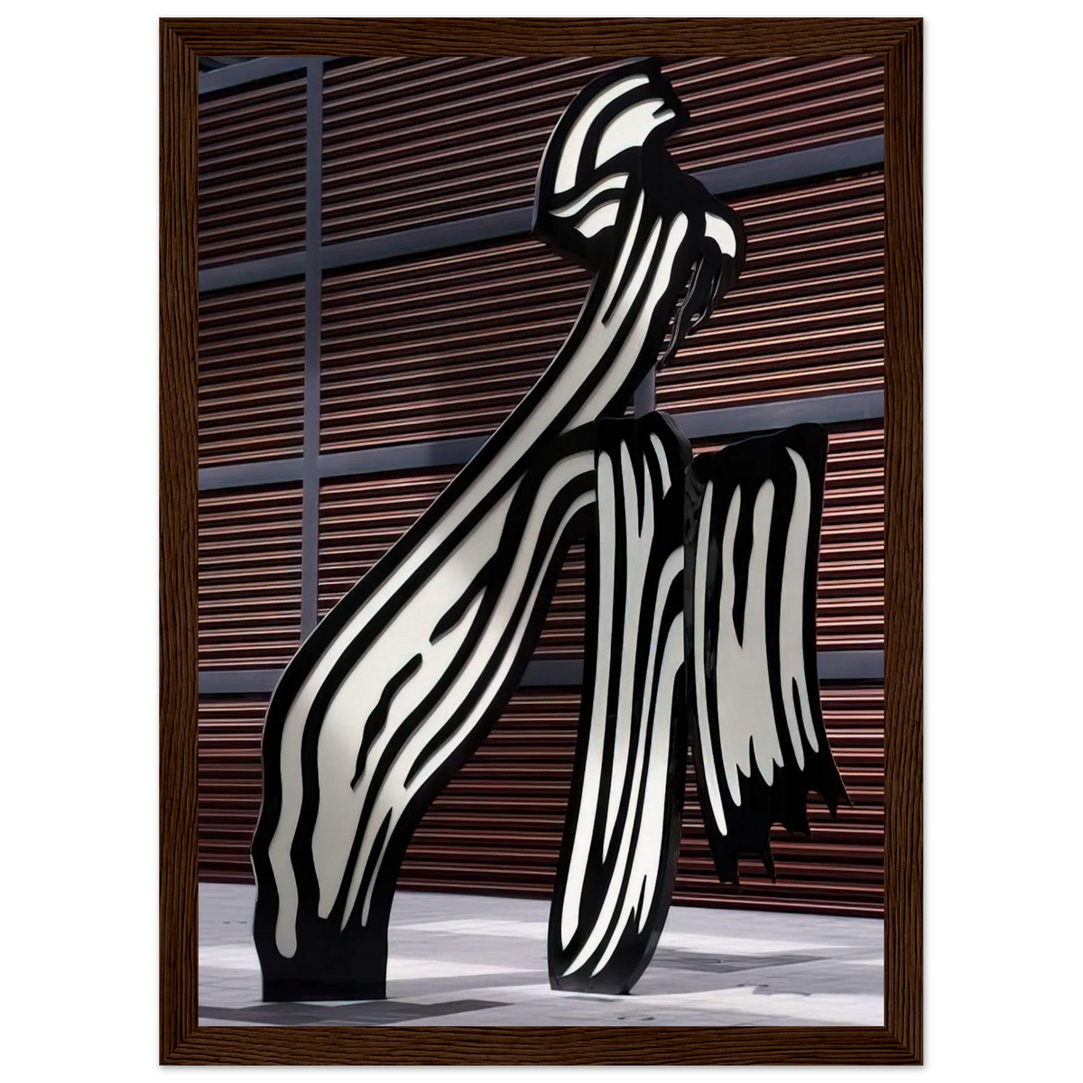 BRUSHSTROKE 1996 Framed Poster | Roy Lichtenstein Framed Prints Wall Art | Roy Lichtenstein Shop
