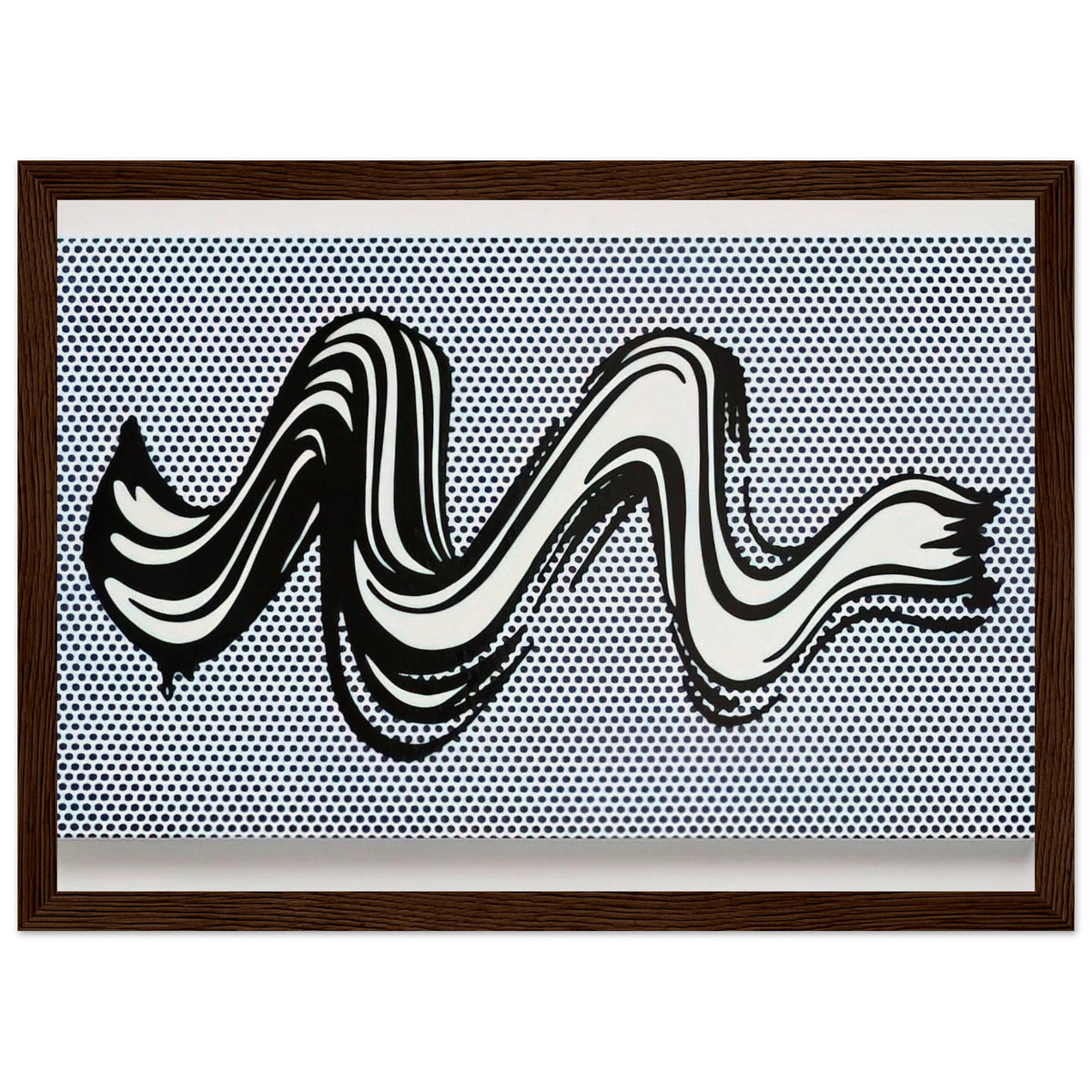 BRUSHSTROKE 1965 Framed Poster | Roy Lichtenstein Framed Prints Wall Art | Roy Lichtenstein Shop