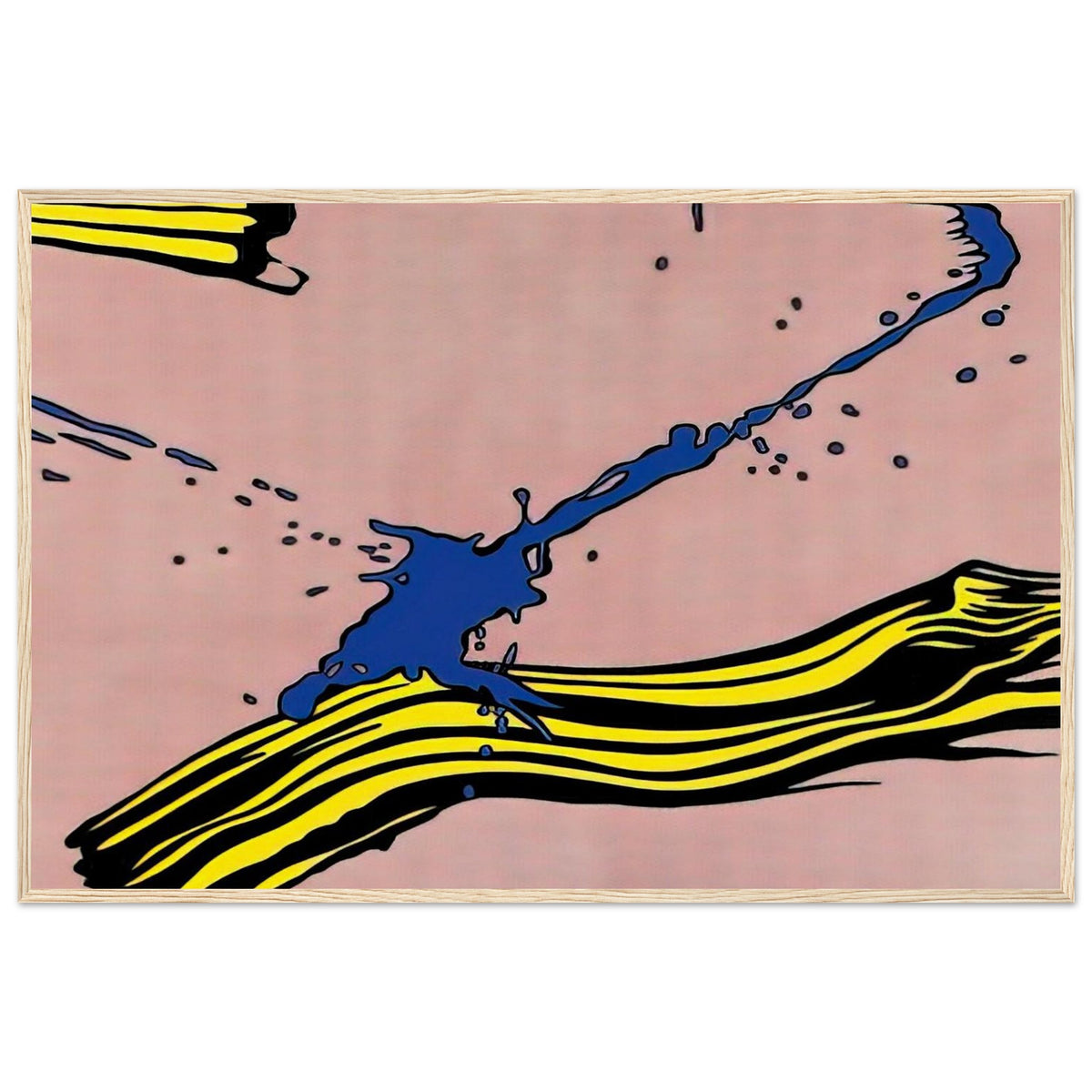 BRUSHSTROKE WITH SPATTER 1966 Framed Poster | Roy Lichtenstein Framed Prints Wall Art | Roy Lichtenstein Shop